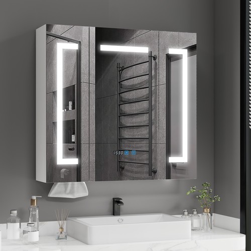 Led bathroom mirror cabinet - led,