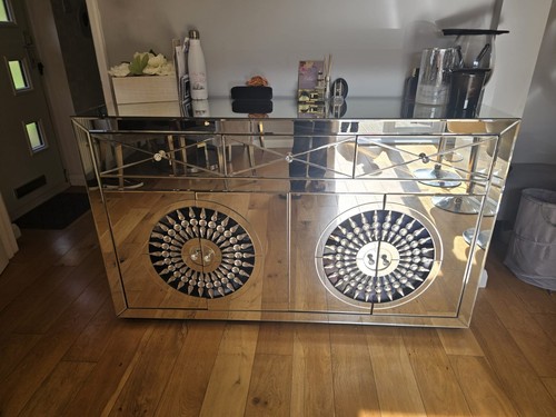 Crystal mirrored sideboard for - crystal,