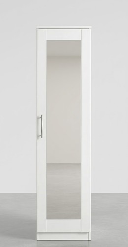 Modern white mirror - white,