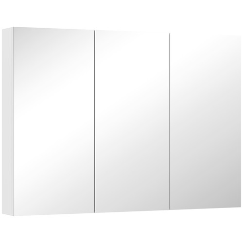Homcom bathroom mirror cabinet - bathroom,
