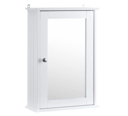 Single door mirrored bathroom - single,