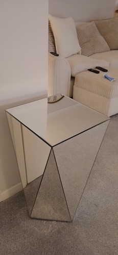 Modern silver mirrored glass - silver,