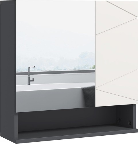 Wall mounted bathroom mirror - wall,