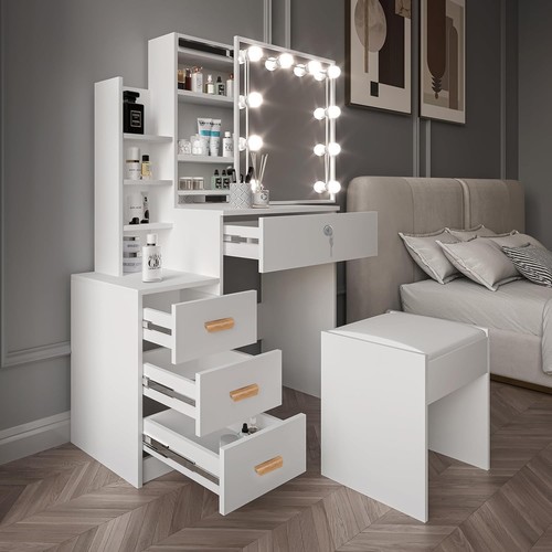Dressing table with drawers - table,