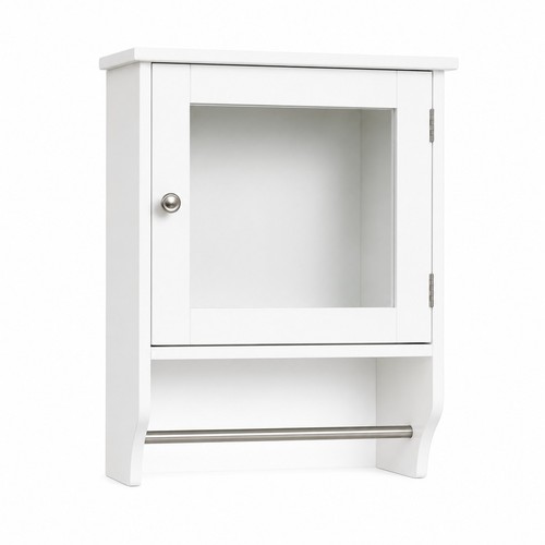 Wooden wall mirror single door - single,