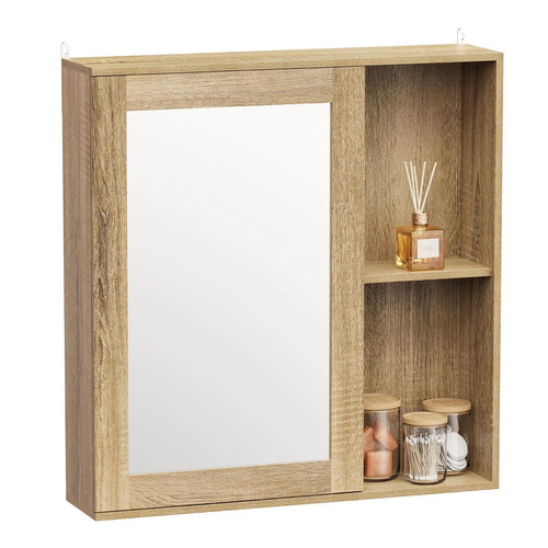 Bathroom mirror cabinet oak - cabinet,,