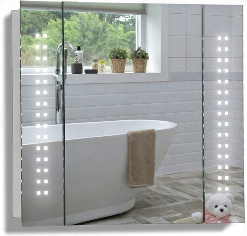 Bathroom mirror cabinet with